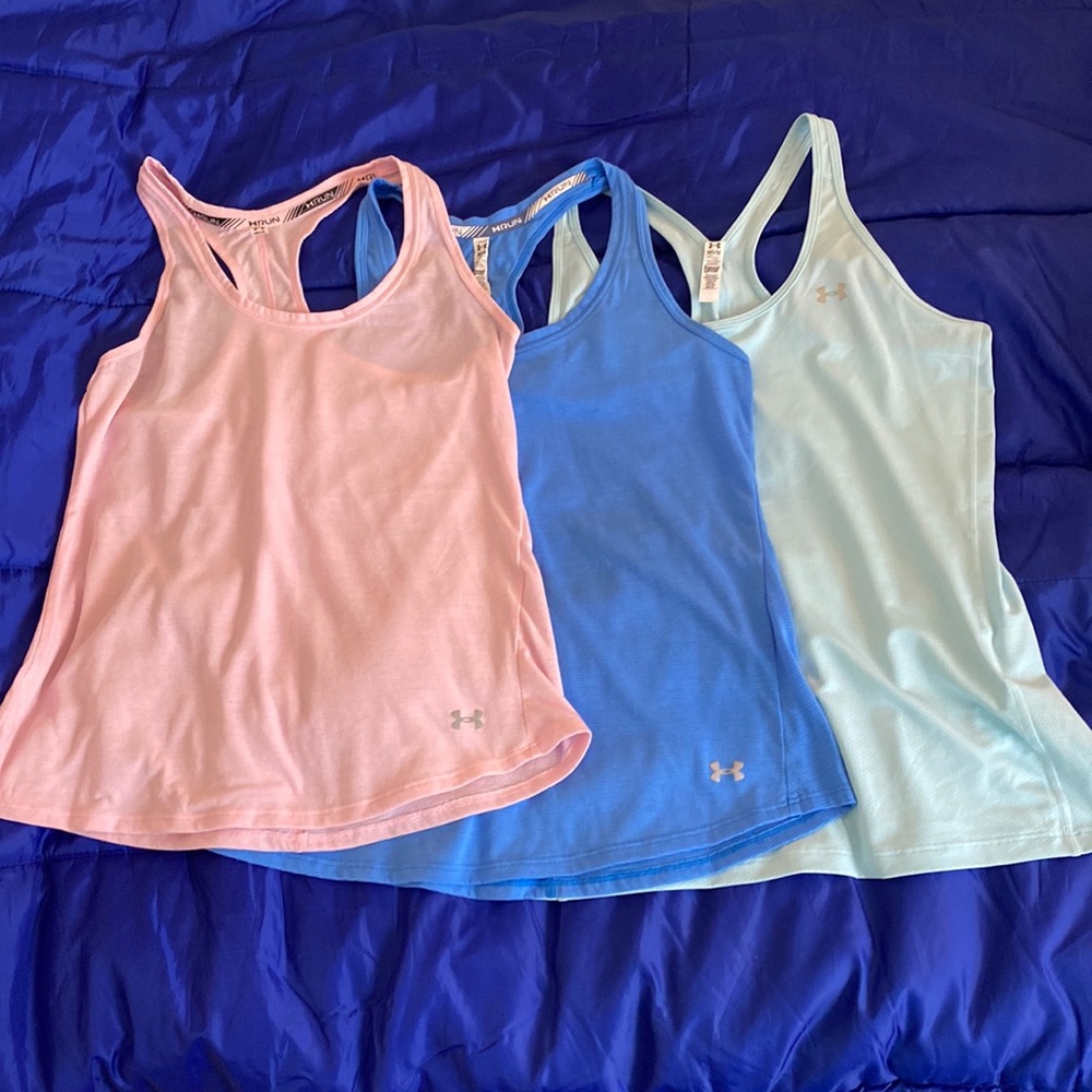 Under Armour Womens Racerback Tanks Lot of 3.